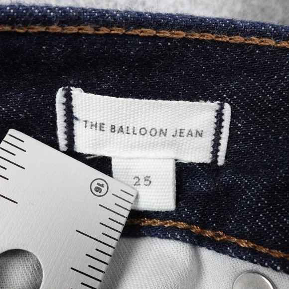 Madewell The Balloon Jean Dark Wash Denim Women's 25 Retro Tapered Barrel Leg - Picture 4 of 13